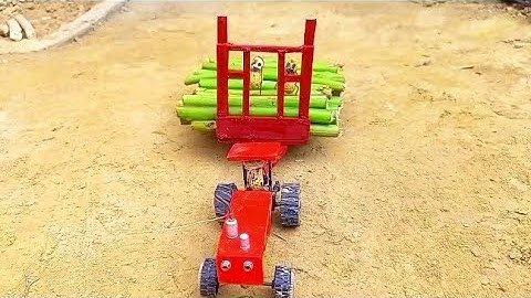 Diy mini tractor trolley loading new technology | science project pat1  | @Mini KTG...