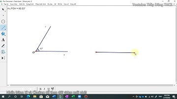 Vẽ Góc Khi Biết Số Đo Trên GSP Sketchpad