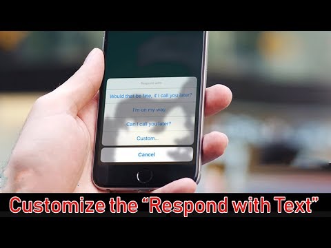 How to Make a Custom Text Response To Calls on iPhone