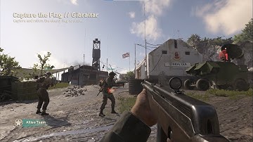 Call of Duty WWII | Bots Multiplayer | CTF on Gibraltar