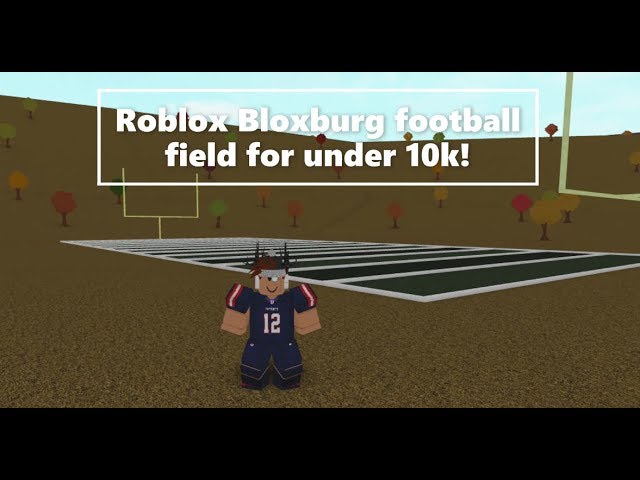 How To Make An American Football Field On Roblox Bloxburg Youtube - roblox football field