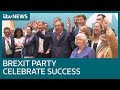 Brexit Party celebrates after dramatic European elections | ITV News