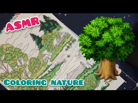 Coloring nature #asmr #nature  #coloring