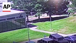 Video shows suspect fleeing the scene after Charlie Kirk shooting
