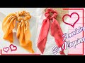 Como hacer scrunchies SIN MAQUINA, (2 MODELOS) 🌟💕 How to Make a SCRUNCHIES DIY a MANO (Paso a paso)