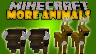 MORE ANIMALS MOD - Venados y Bisontes - Minecraft mods 1.8 Review ESPAÑOL MORE ANIMALS MOD - Venados y Bisontes - Minecraft mods 1.8 Review ESPAÑOL