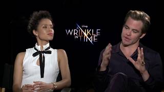 A WRINKLE IN TIME Chris Pine & Gugu Mbatha-Raw Interview