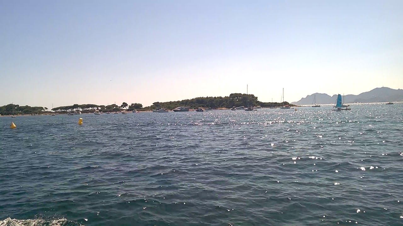 On the way to the island of iles de lerins.