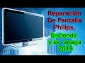 Reparación De Pantalla Phillips, Falla Enciende y se Apaga  - CICAP