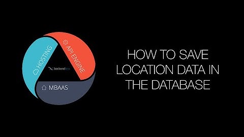 How to store geo point location data in Backendless Database