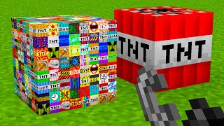 TODAS TNTS vs TNT NORMAL no MINECRAFT