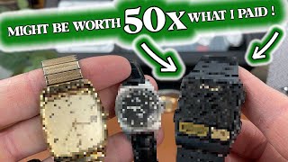 I Found 3 Cool Thrift Store Watches for CHEAP! One watch might be worth hundreds!!! by The Town Watch 3,608 views 1 year ago 7 minutes