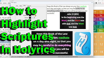 How to Highlight Bible scriptures Using Holyrics  | Step-by-Step Tutorial @shortcutguide