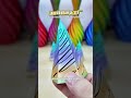 3D Printed Spiral Cone | PLA Holiday Rainbow Filament – Smooth Rotation & Rainbow Gradient