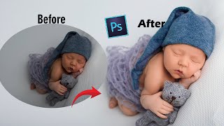 How to Retouch Newborn Baby Photos in Photoshop (Soft Skin, Frequency Separation & Perfect Tones) screenshot 5