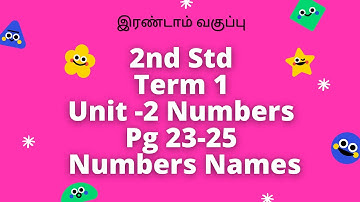 Samacheer Kalvi - Class 2 - Maths - Term 1 - Unit 2  Numbers Answers -Comparing Numbers Pages 23-25