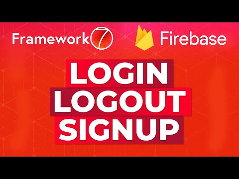 User Authentication for Framework7 using Firebase | Beginner Example Tutorial How-To