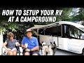 How To Set Up Your RV at a Campground | Site Selection, Hookups & More Tips!