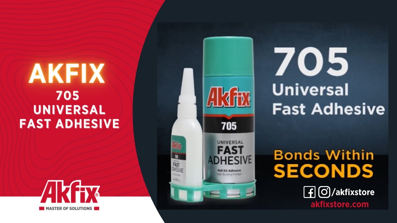 Akfix 705 Superfast Adhesive | Akfix Master of Solutions - YouTube