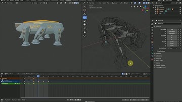 Beetle Walker - 3d Animated Textured Low-poly Sci-fi Walker Mech Robot