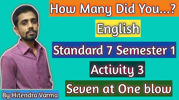 Std 7  English Sem 1 Unit 2 Activity 3