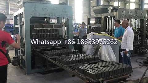 qt4-15 automatic concrete hydraulic solid block making machine