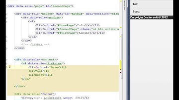 Intro to Mobile I - JQuery Mobile - Lecture 16
