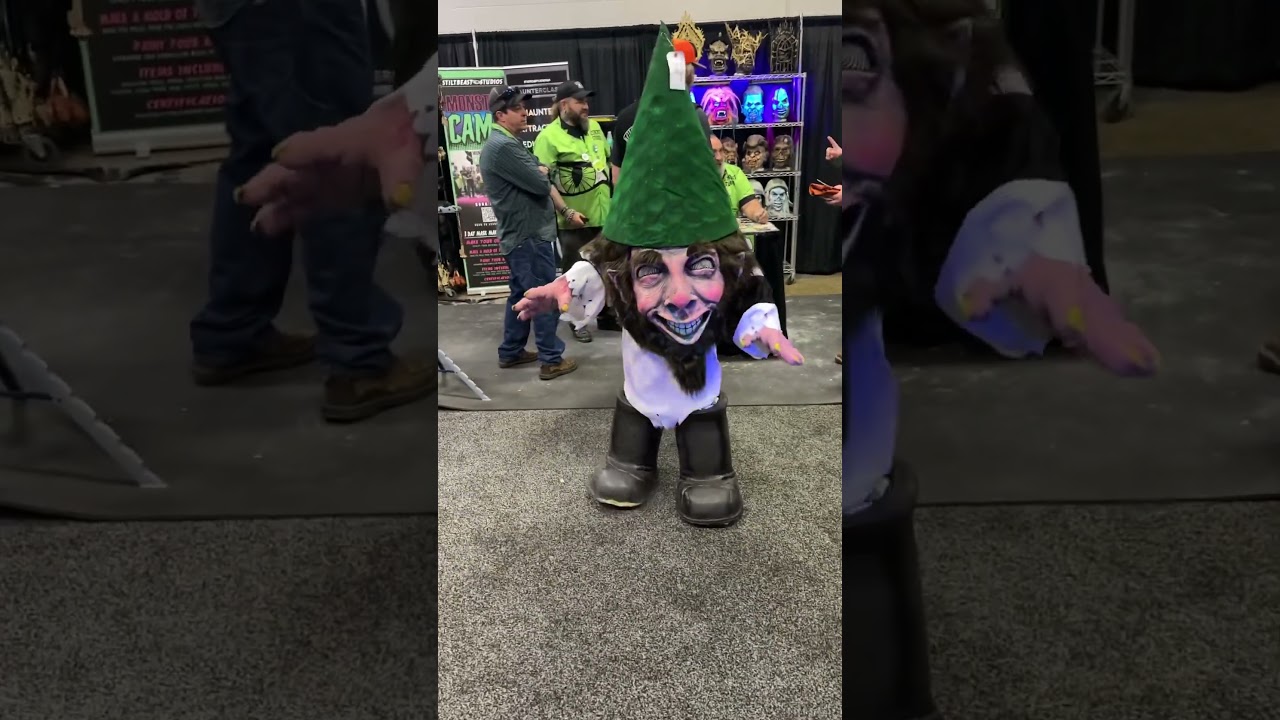 😱 Gnome Attack!  #shorts #shortsfeed #funny #creature