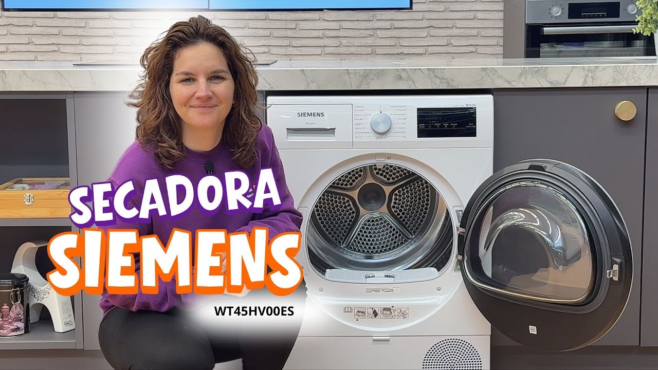 🌞 Siemens WT45HV00ES | Secadora 8kg con bomba de calor y AutoDry