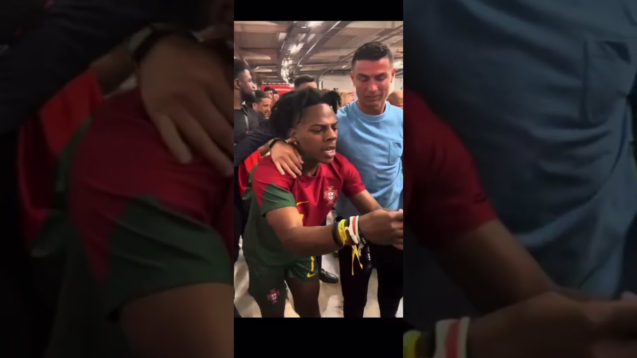 ISHOWSPEED FINALLY MEET RONALDO HIS REACTION 