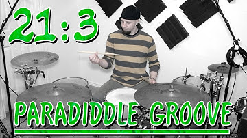 21:3 Polyrhythmic Paradiddle Drum Groove