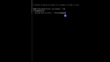 Python Program to Check if a Number is Odd or Even