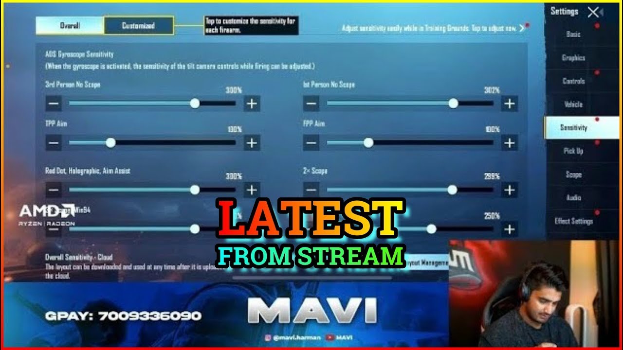 MAVI LATEST SENSITIVITY SETTINGS || mavi sensitivity settings | Mavi bgmi sensitivity (200% Working)