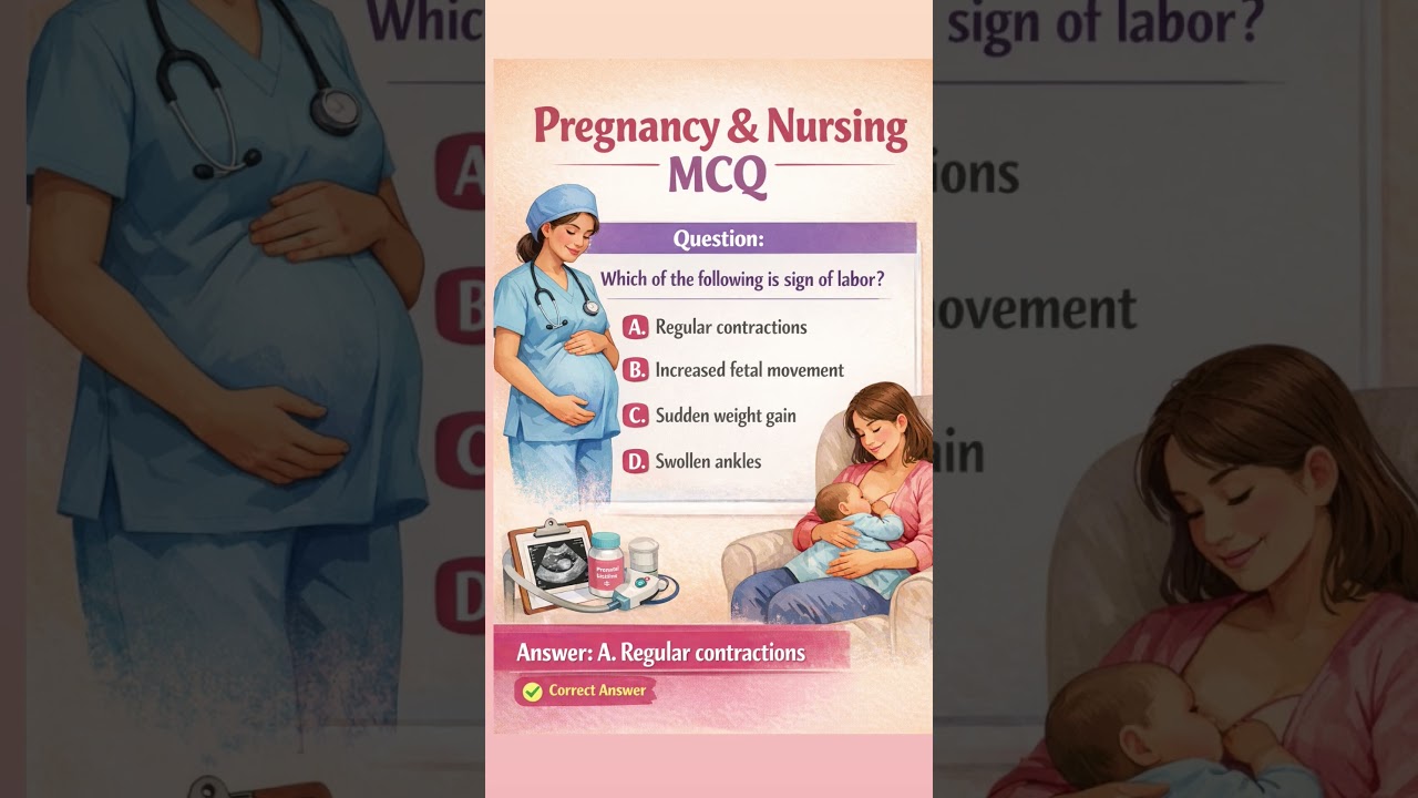 RRB Nursing Pregnancy MCQ | Exam Oriented Questions 💯 