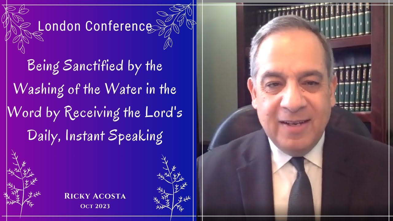 01 being sanctified by the washing of the water in the word by