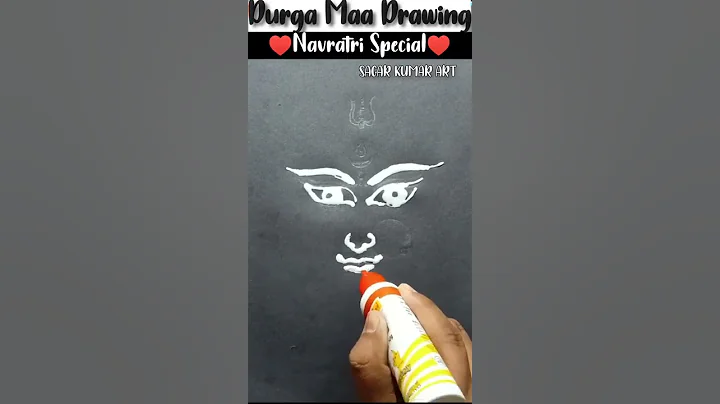 Navratri Drawing /Sand art  / Maa Durga drawing / mata drawing #shorts #viral #sagarkumarart #maa