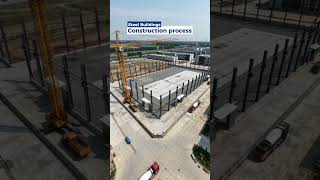 Steel building construction #warehouse #factory #workshop #steelstructurebuilding #warehousedesign
