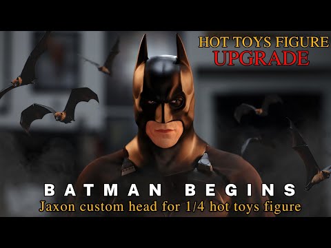 HOT TOYS FIGURE UPGRADE : CUSTOM 1/4 SCALE HEAD FOR BATMAN BEGINS
