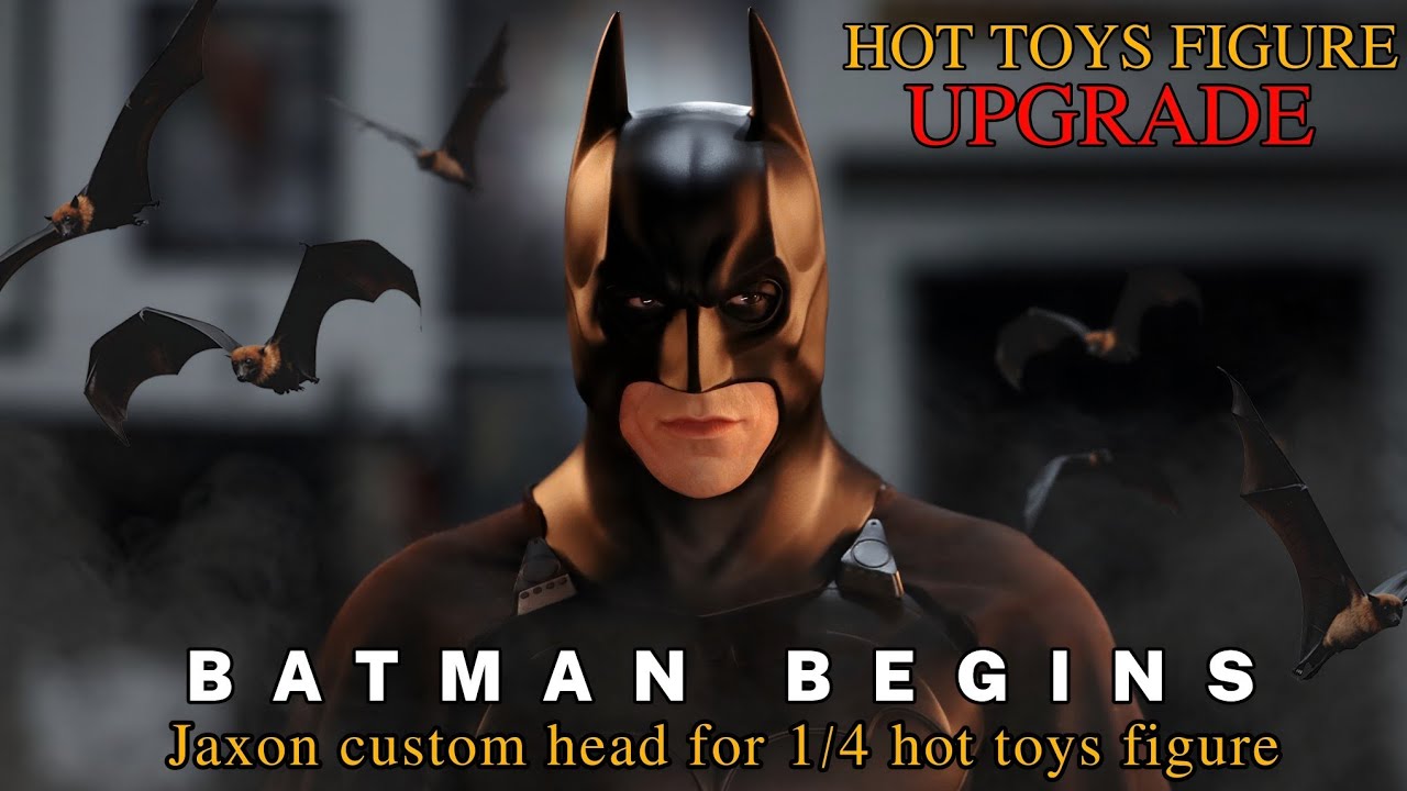 HOT TOYS FIGURE UPGRADE : CUSTOM 1/4 SCALE HEAD FOR BATMAN BEGINS