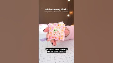 FPP Mini Economy Block - pattern, video tutorial and free templates #sewing