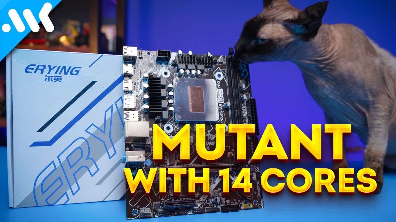 Chinese mutant motherboard on 12700H - YouTube