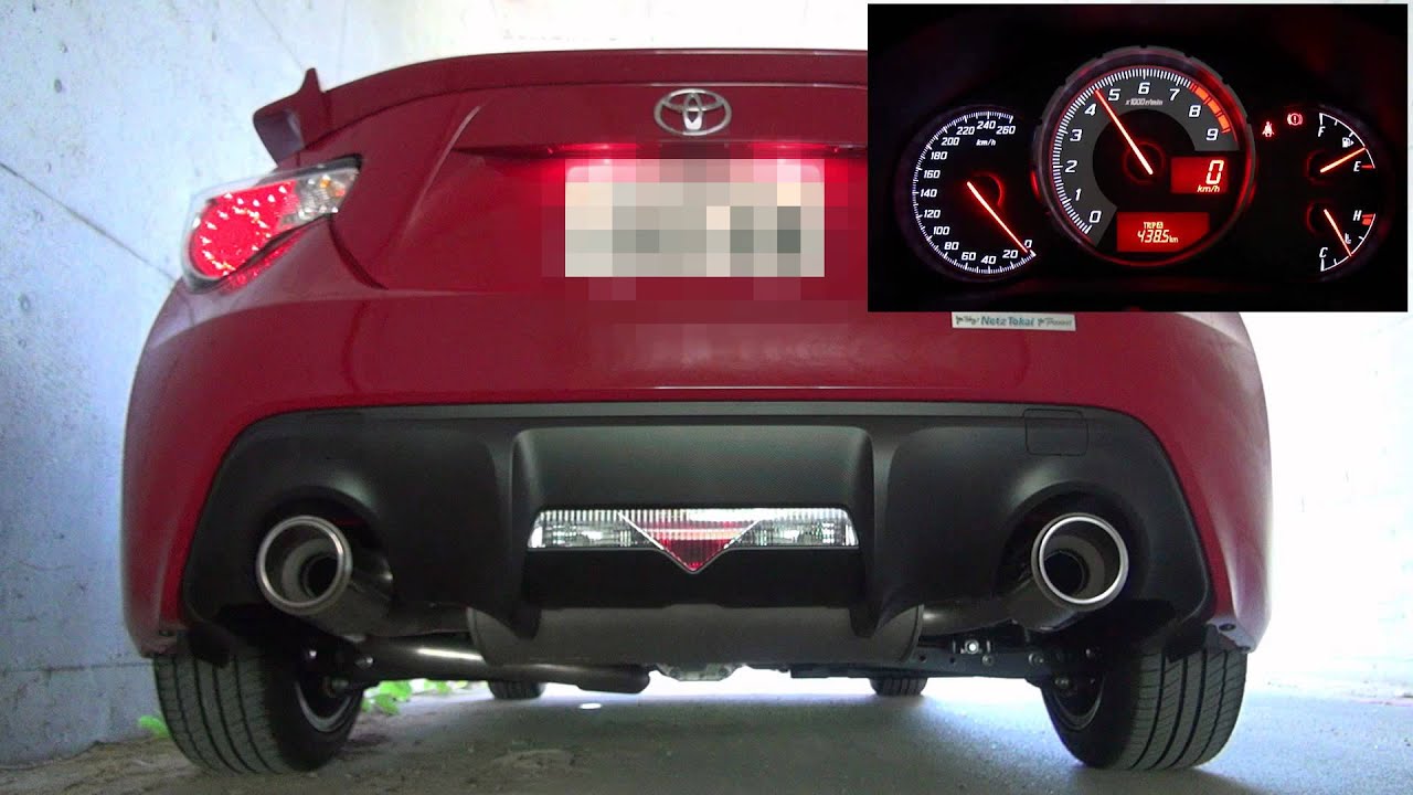 TOYOTA 86 Intake and Exhaust (6000rpm regulation) - YouTube