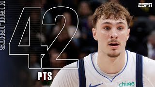 COOPER FLAGG 40-PIECE HIGHLIGHTS 🎥 Career-high not enough in OT vs. Jazz | NBA on ESPN
