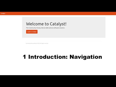 1 Introduction to Catalyst - Navigation