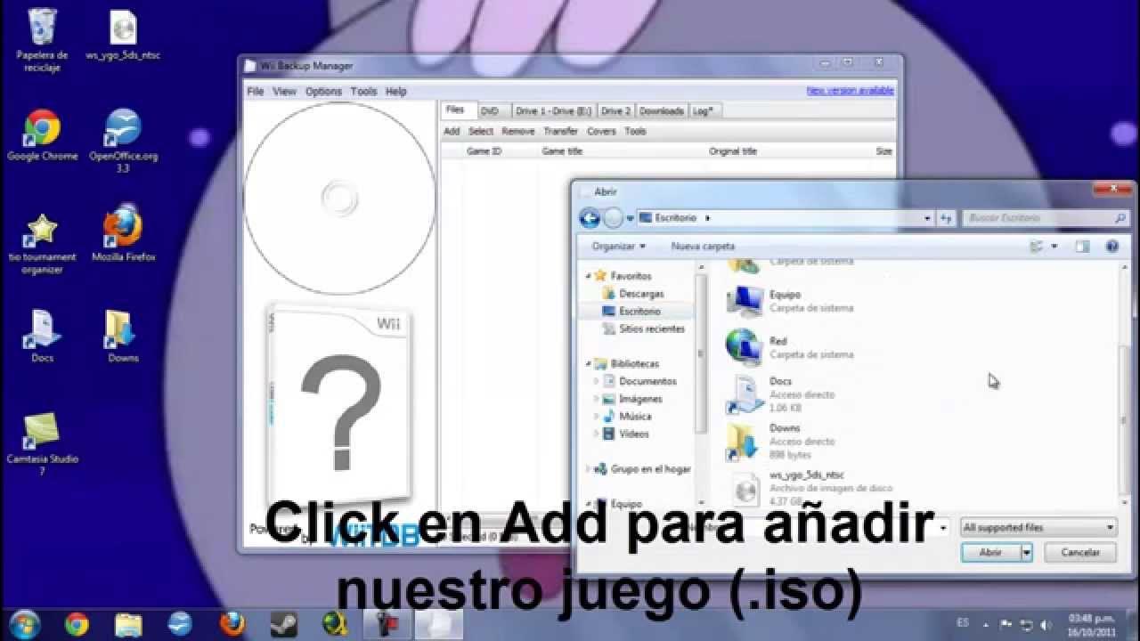 Como usar Wii Backup Manager YouTube