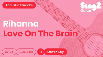 Rihanna - Love On The Brain (Lower Key) Acoustic Karaoke