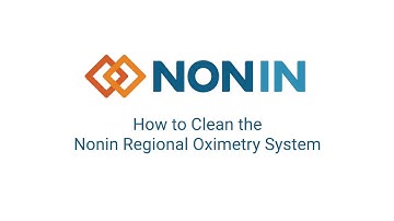 How to Clean the Nonin Regional Oximetry System