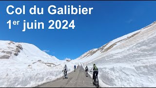 Col du Galibier : entre deux murs de neige