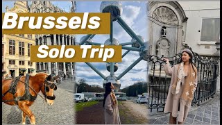 Brussels 🇧🇪 Vlog | Solo Trip to Belgium for one day | Skipping lectures for 1 week | Spring 2023