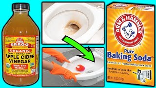5 Minute Cleaning DIY Toilet Bowl Hack - Using Vinegar & Baking Soda